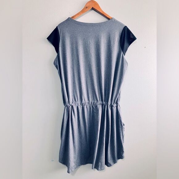 Fullbeauty Gray Sport Blouson Mini Dress with Cap Sleeve Women Plus Size 18 - Picture 7 of 9